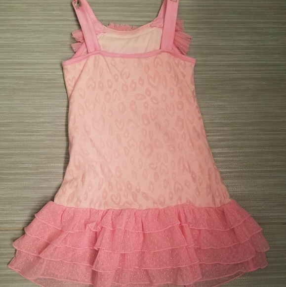 Girls tulle tank dress w rhinestones size 4T - Picture 4 of 4